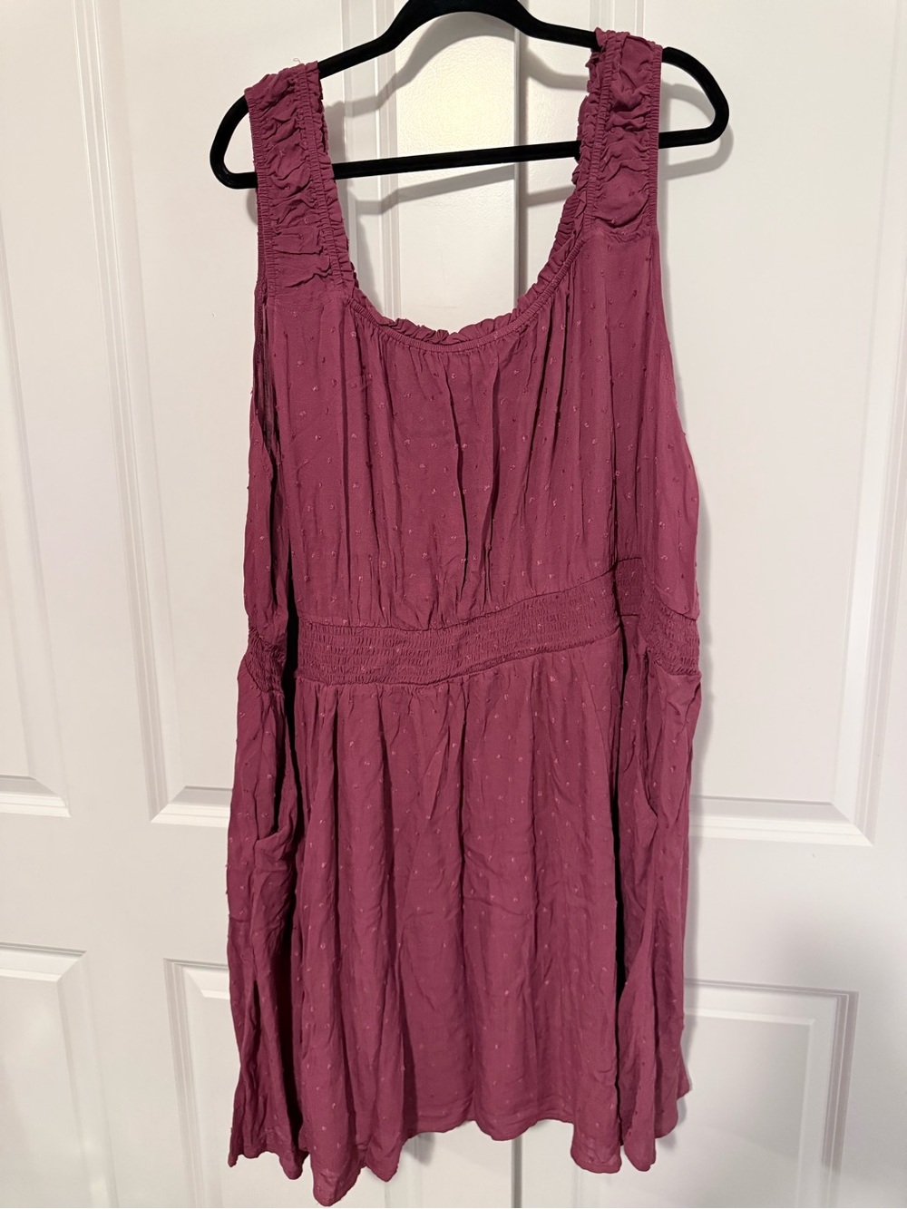 torrid mauve pink textured tank dress